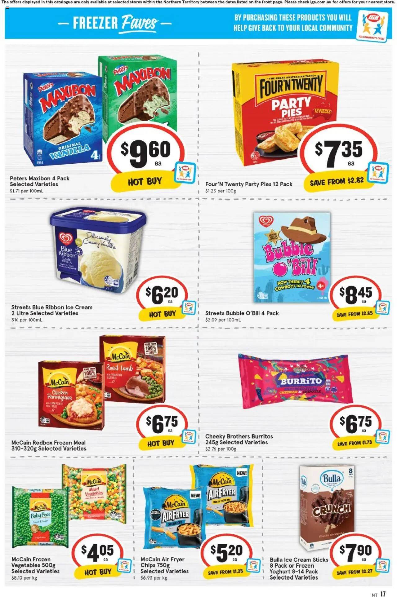IGA catalogue - valid from 06.08.2025 | Page: 13 | Products: Chicken, Cream, Ice cream, Vegetables
