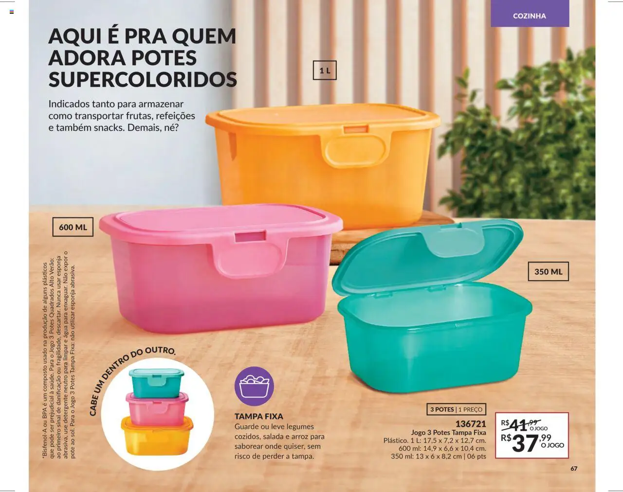 Avon Folheto - válido de 26.09.2025 | Página: 67 | Produtos: Esponja, Arroz, Salada, Potes