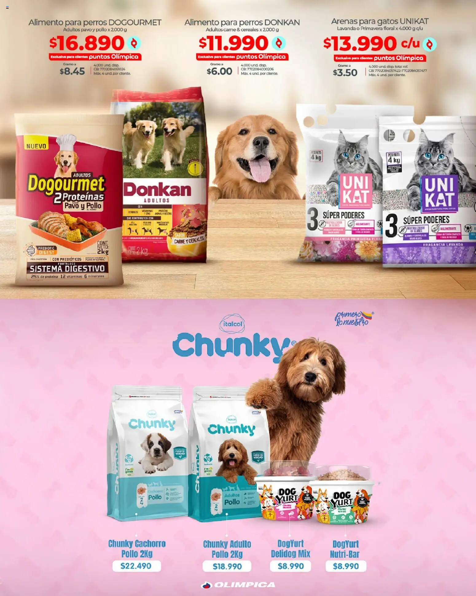 Olímpica revista - valida desde el 02.12.2025 | Página: 8 | Productos: Cereales, Pollo, Fragancia, Vitaminas