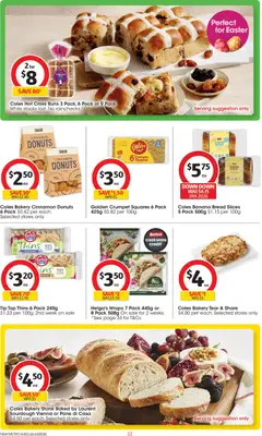 Preview of Coles catalogue  - valid from 04.03.2026 | Page: 22 | Products: Donuts, Bread, Cookware, Bakery