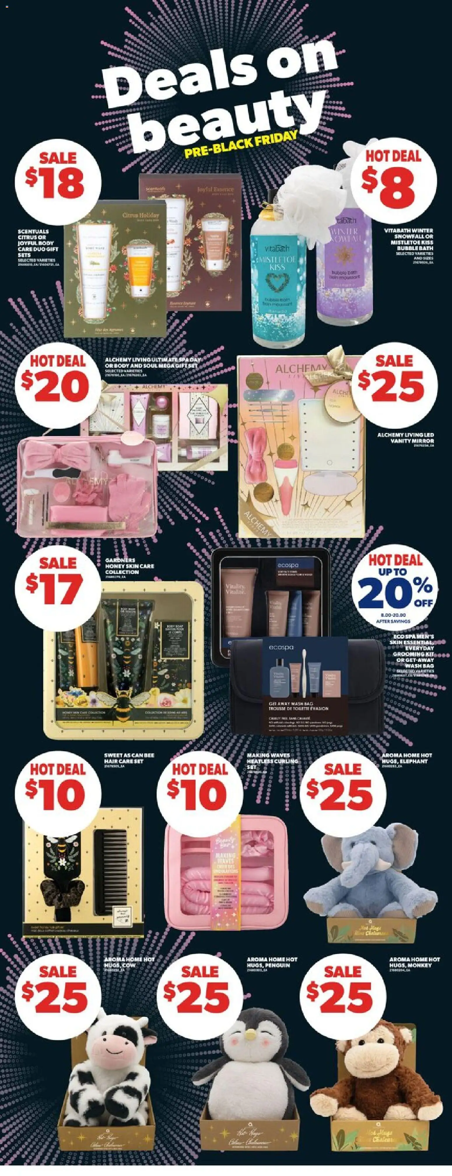 Real Canadian Superstore flyer valid from 13.11.2025 | Page: 30 | Products: Bag, Bubble bath, Toilette, Mirror