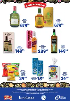 Nuevas ofertas de S-Mart válidas en toda la República Mexicana desde el 09.09.2025. ¡Encuentra las mejores ofertas en Whisky Buchanan's DeLuxe, 750 ml! | Página: 6 | Productos: Sal, Queso, Whisky