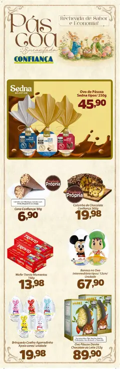 Confiança - Ofertas da semana - Pré-Visualização do folheto da loja Confiança, válido de 24.03.2026 | Página: 5 | Produtos: Ovo de páscoa, Leite, Chocolate, Açúcar