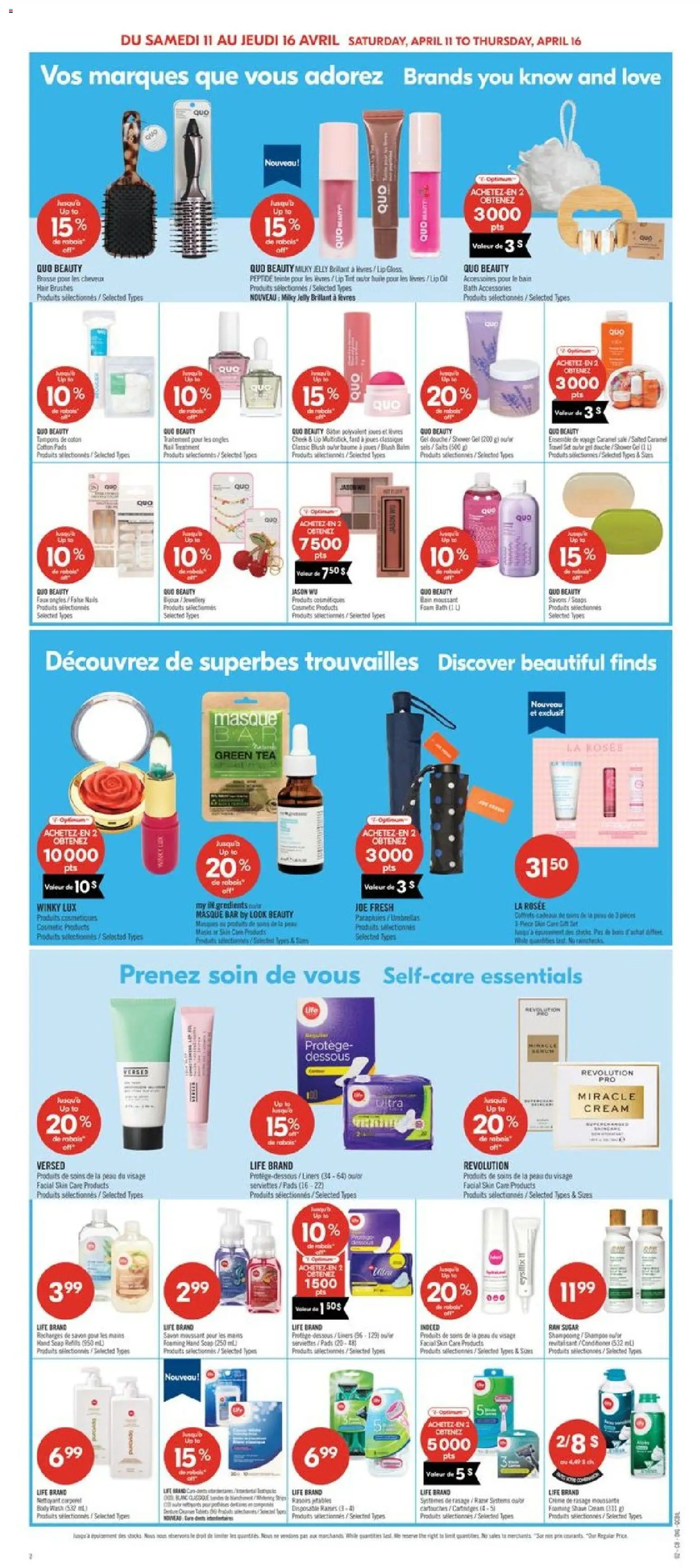 Pharmaprix flyer valid from 10.04.2026 | Page: 14 | Products: Tea, Blush, Body wash, Face mask
