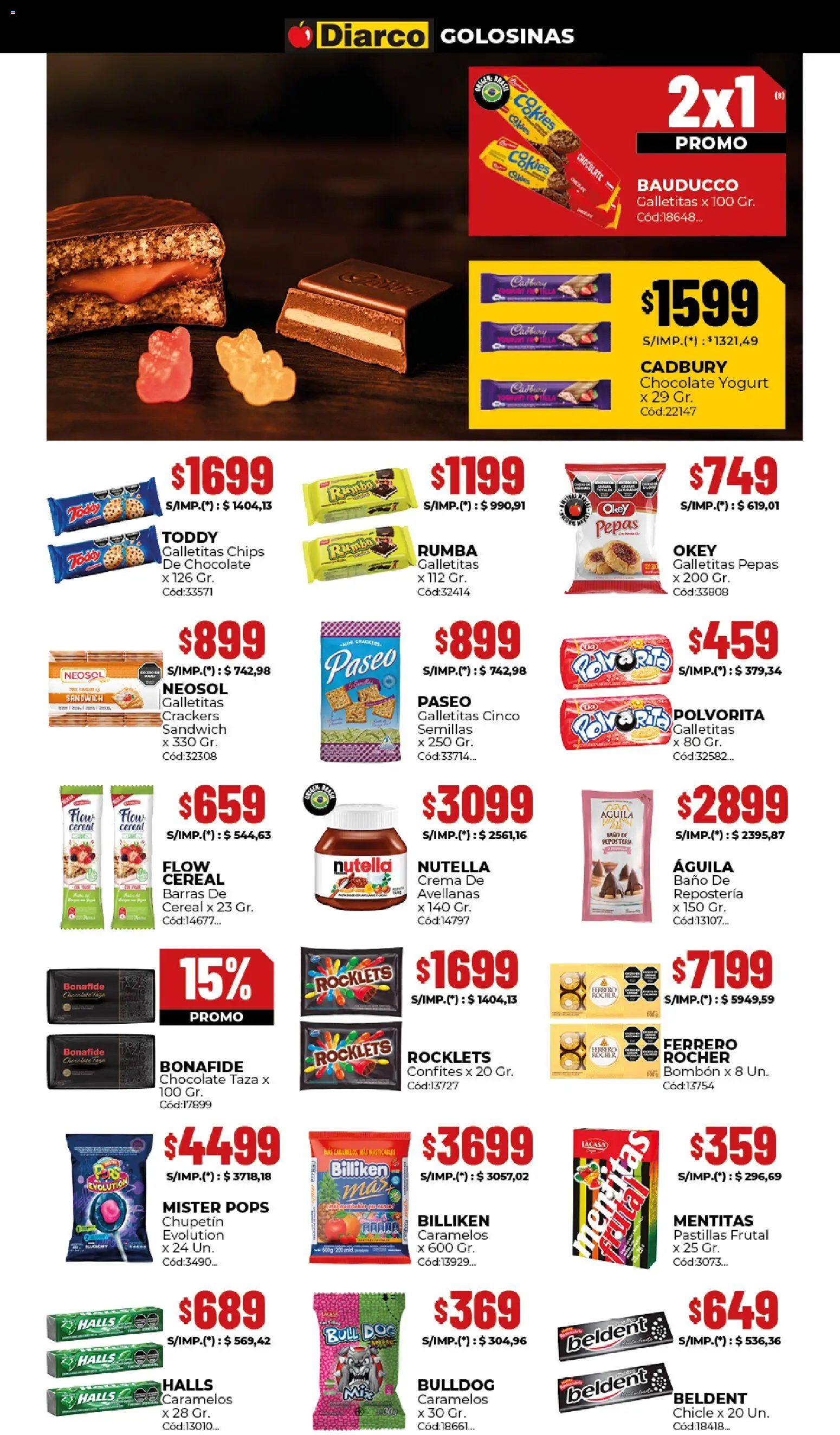 Diarco ofertas │ válido desde el 22.12.2025 | Página: 5 | Productos: Galletitas, Baño, Taza, Golosinas