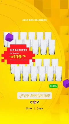 Casa e Video promoções - Pré-Visualização do folheto da loja Casa e Video, válido de 08.10.2025 | Página: 4 | Produtos: Copos