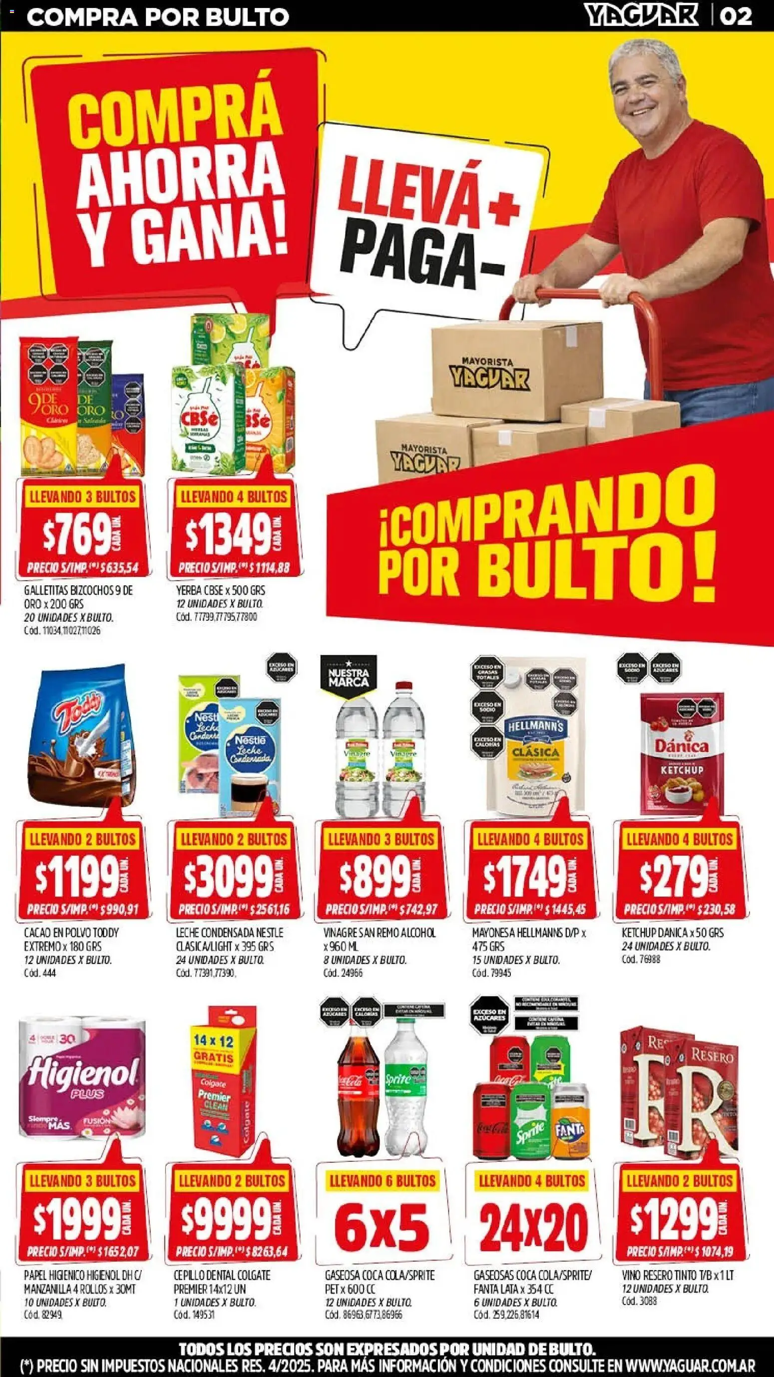 Yaguar - Oferta Semanal Neuquen │ válido desde el 16.03.2026 | Página: 2 | Productos: Vinagre, Polvo, Mayonesa, Leche
