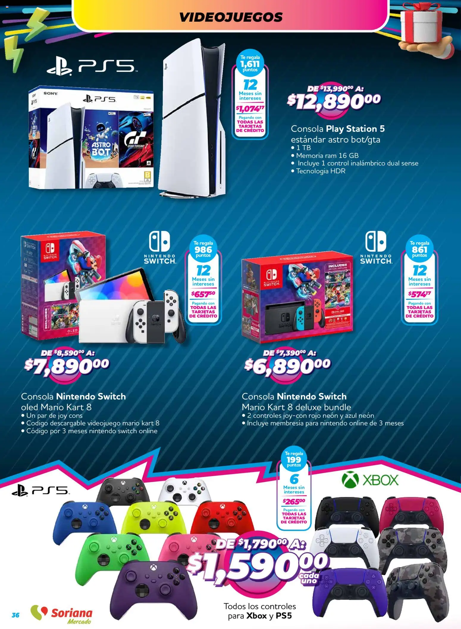Nuevas ofertas de Soriana válidas en toda la República Mexicana desde el 27.11.2025. ¡Encuentra las mejores ofertas en Soriana - Reino de los Juguetes Mercado Nacional! | Página: 36