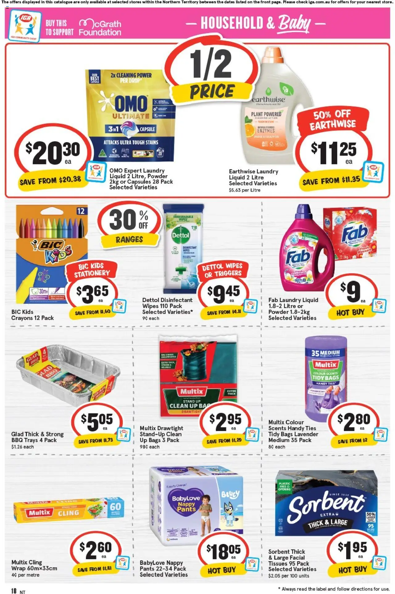 IGA catalogue - valid from 17.09.2025 | Page: 14 | Products: Household, Plant, Foundation, Tissues