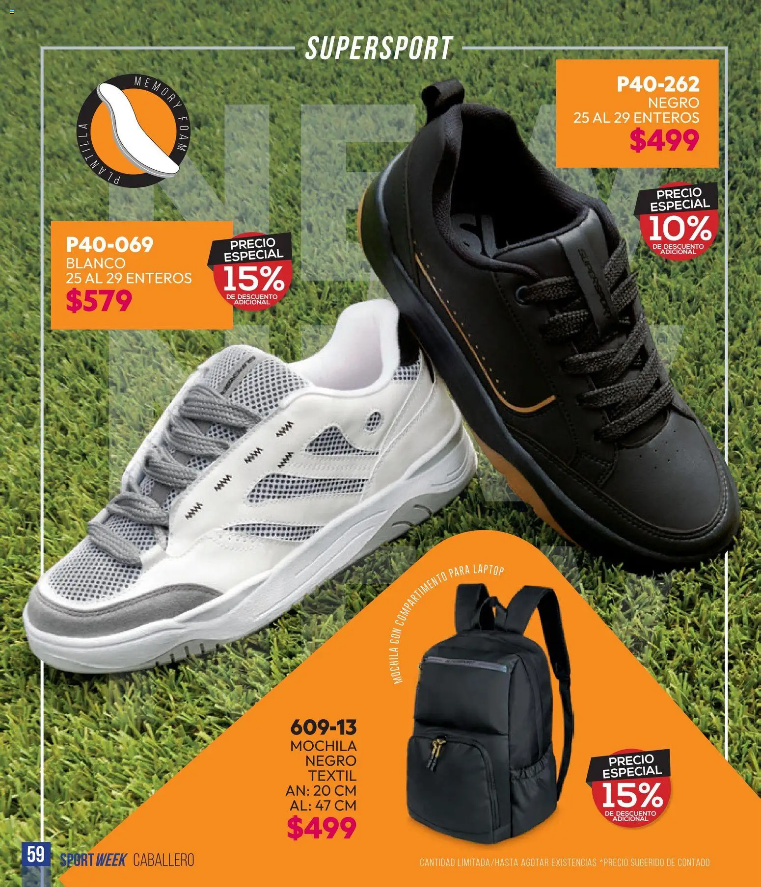 Nuevas ofertas de Cklass válidas en toda la República Mexicana desde el 28.04.2026. ¡Encuentra las mejores ofertas en Cklass catálogo Sportweek! | Página: 174 | Productos: Mochila