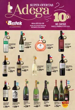 Bistek Supermercados - Ofertas Adega - Pré-Visualização do folheto da loja Bistek Supermercados, válido de 04.12.2025