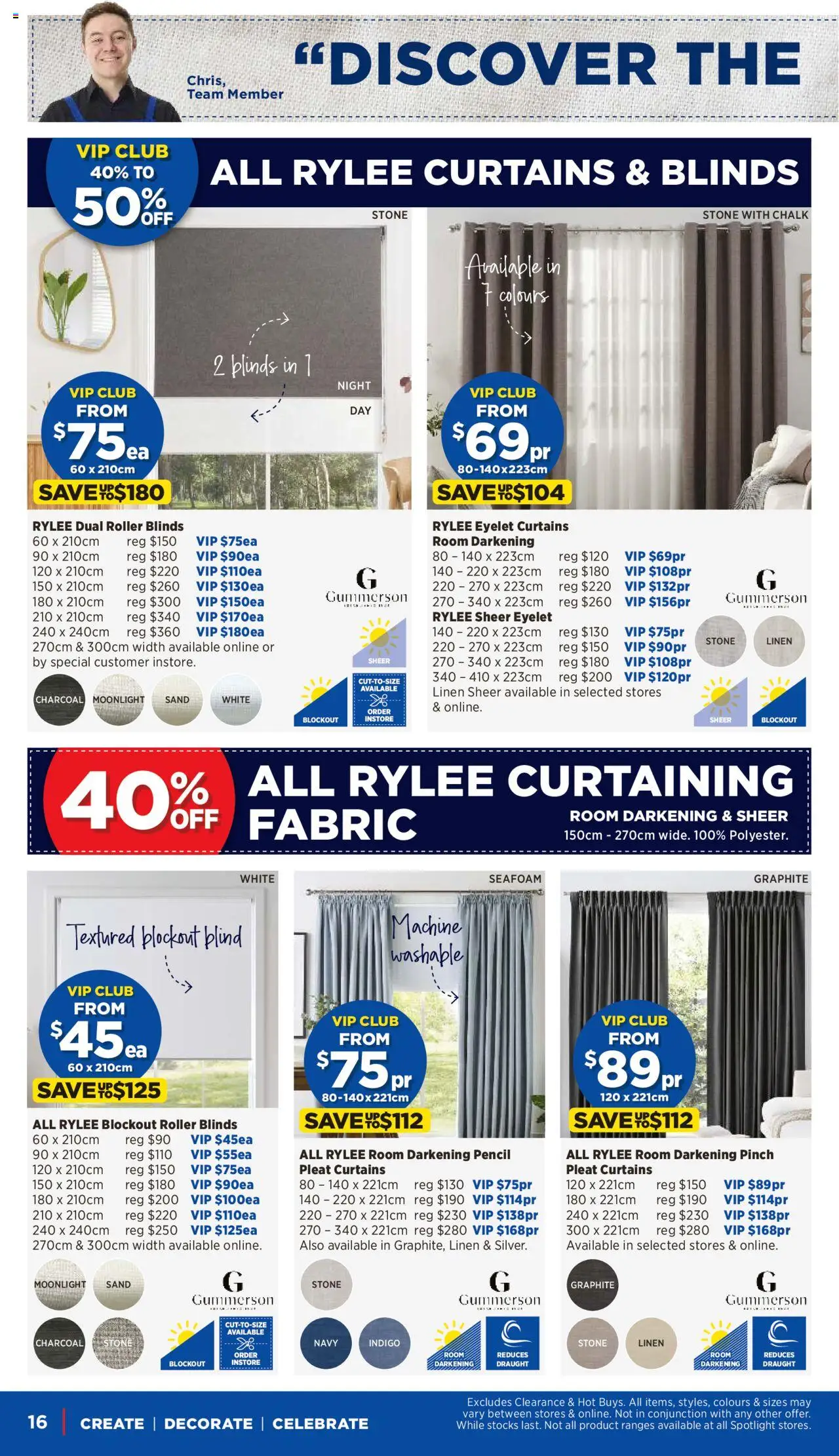 Spotlight catalogue - valid from 04.06.2025 | Page: 16 | Products: Blinds, Linen, Pencil