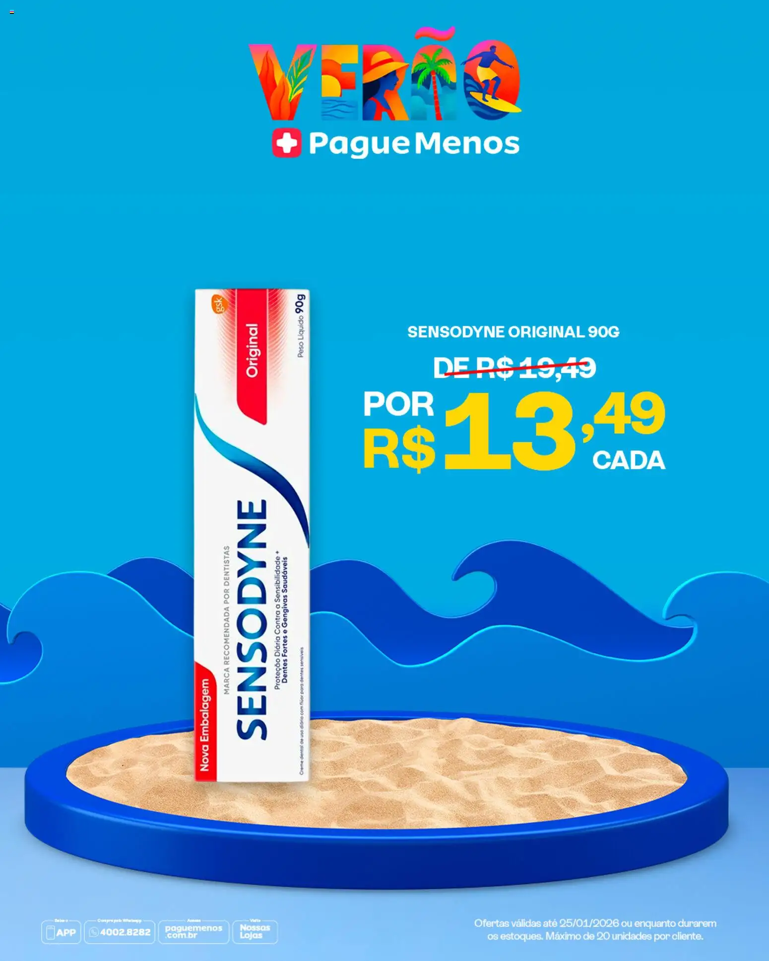 Pague Menos Folheto - válido de 19.01.2026 | Página: 12 | Produtos: Creme, Creme dental