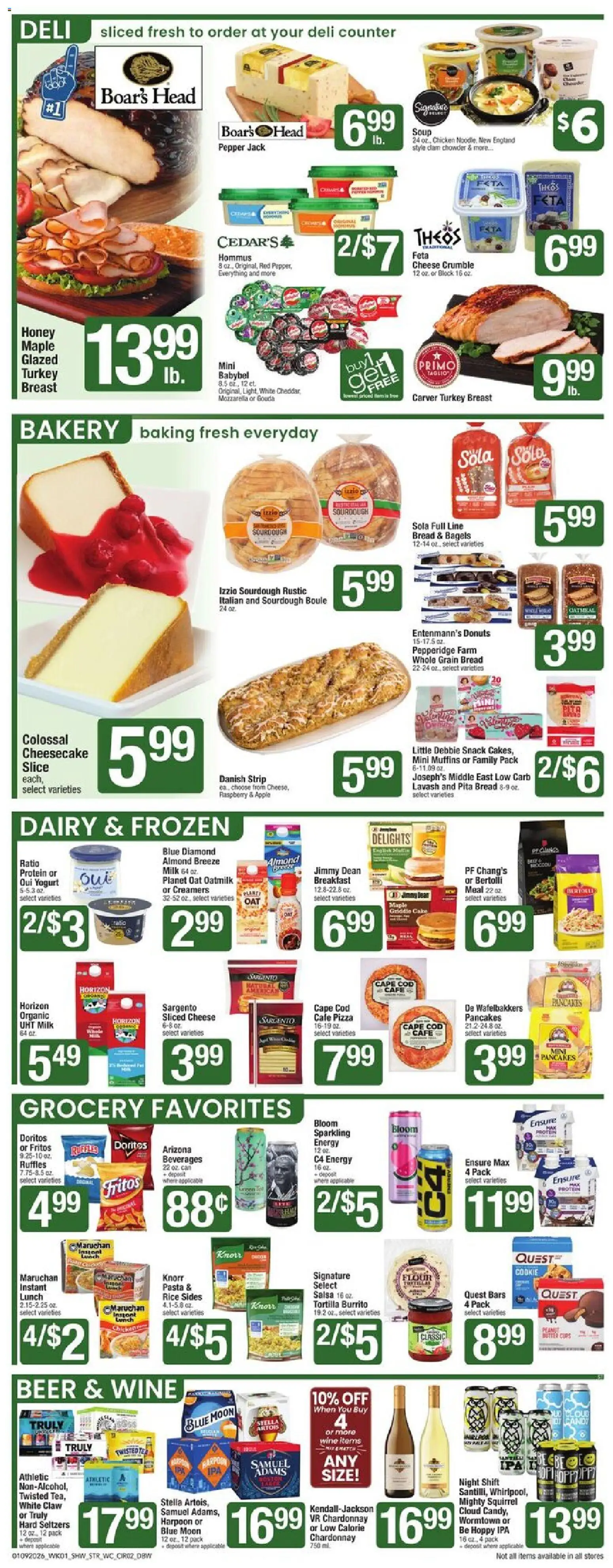 Star Market Weekly Ad - valid from 09.01.2026 | Page: 2 | Products: Bakery, Bread, Rice, Pepper