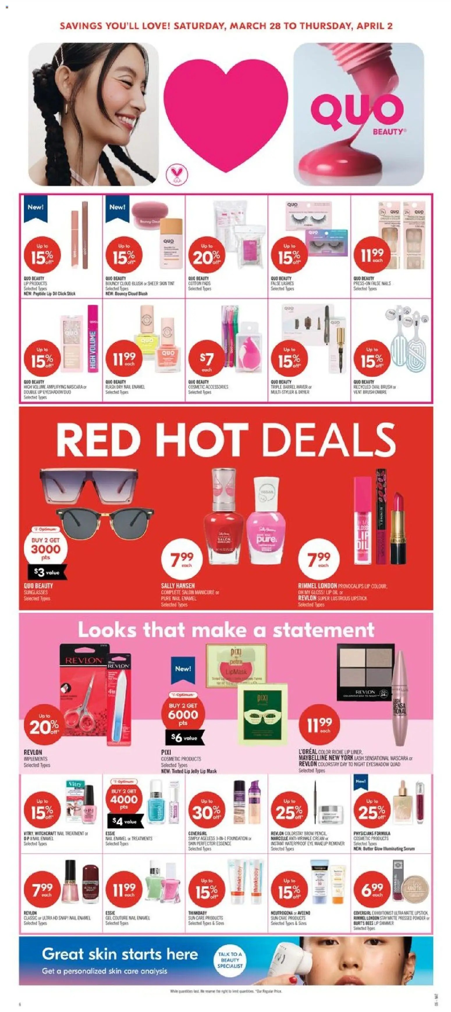 Shoppers flyer valid from 27.03.2026 | Page: 9 | Products: Dryer, Mascara, Mask, Eye makeup remover