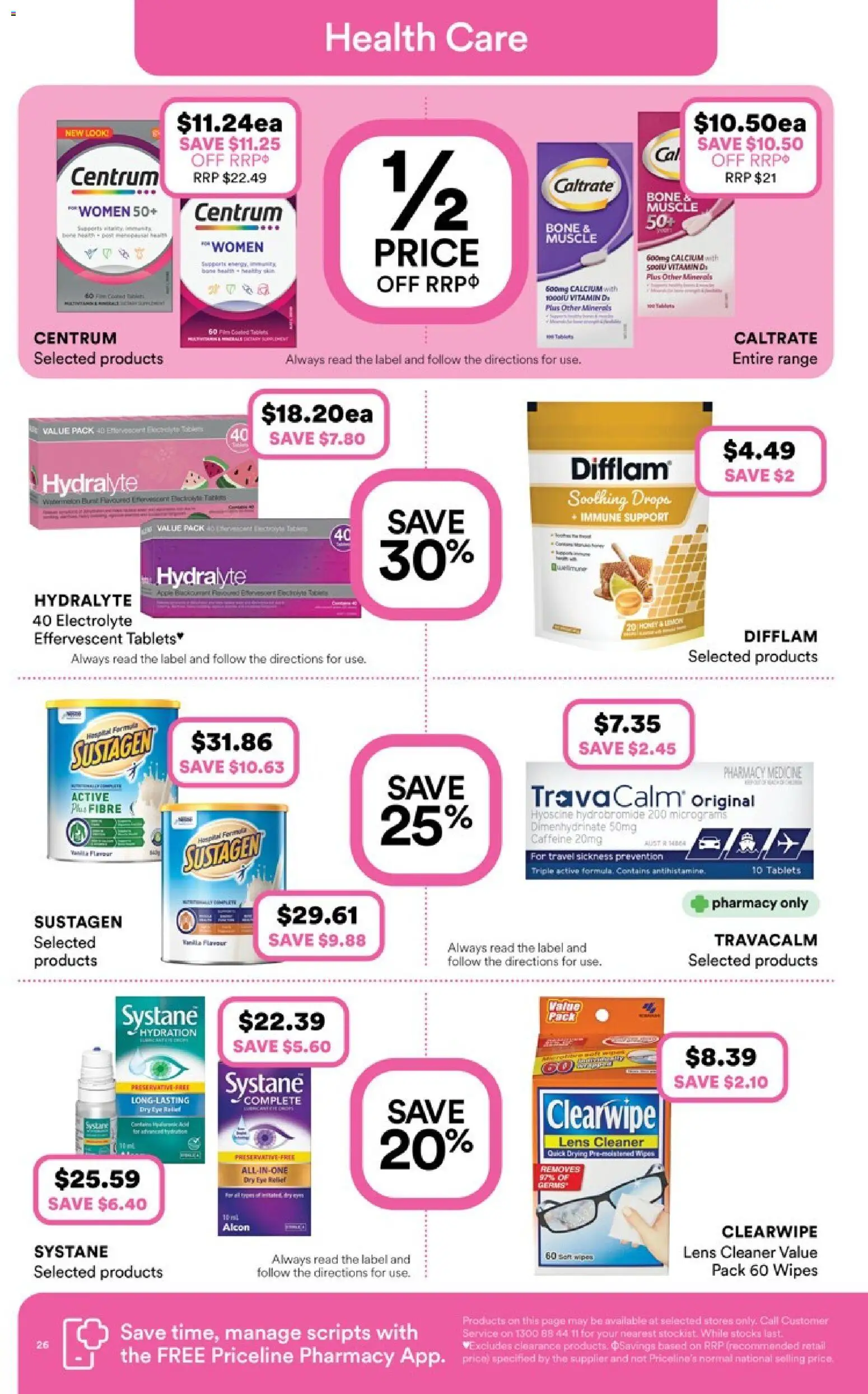 Priceline Pharmacy catalogue - valid from 30.10.2025 | Page: 26 | Products: Cleaner, Lemon, Tablets, Vitamin