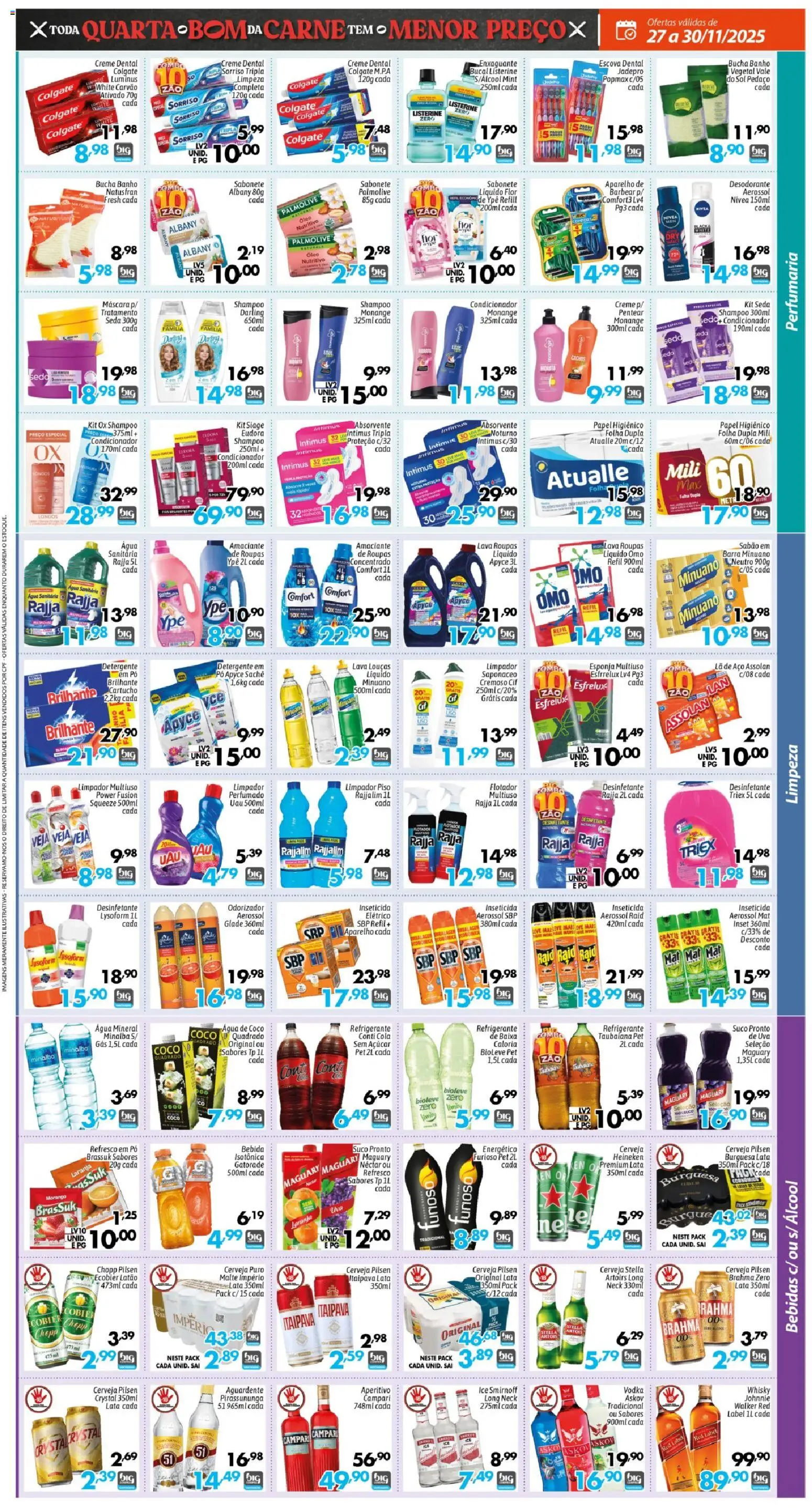 Big Compra Folheto - válido de 27.11.2025 | Página: 3 | Produtos: Coco, Gatorade, Papel higiênico, Desinfetante