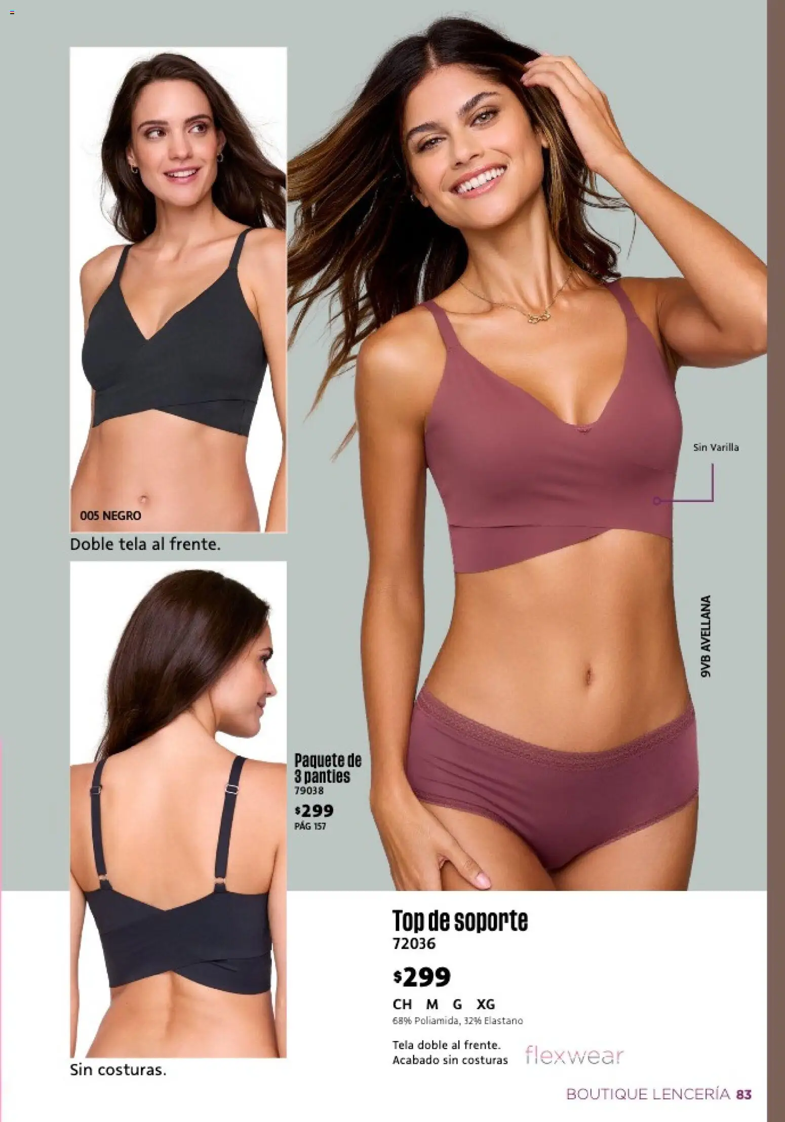 Nuevas ofertas de Ilusión válidas en toda la República Mexicana desde el 01.02.2026. ¡Encuentra las mejores ofertas en Ilusión catálogo Primavera! | Página: 85 | Productos: Top, Lenceria