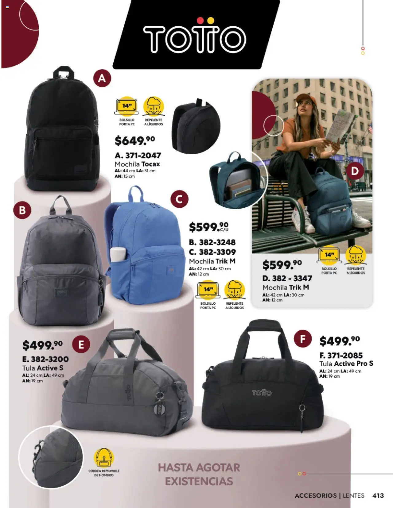 Nuevas ofertas de Andrea válidas en toda la República Mexicana desde el 24.08.2025. ¡Encuentra las mejores ofertas en Andrea - Catálogo Accesorios! | Página: 27 | Productos: Lentes, Mochila, Repelente