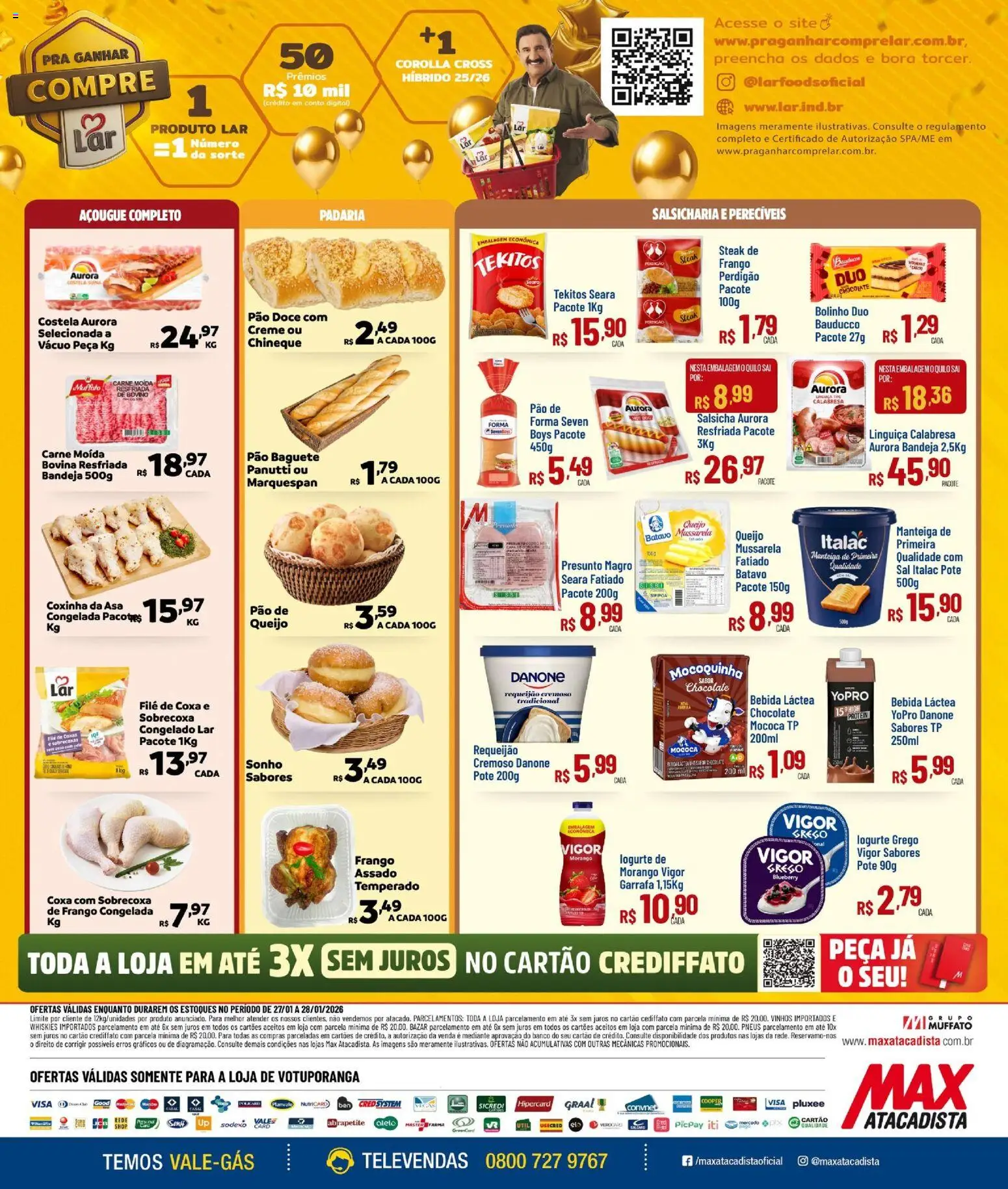 Max Atacadista Folheto - válido de 27.01.2026 | Página: 2 | Produtos: Manteiga, Carne, Bebida, Carne moída