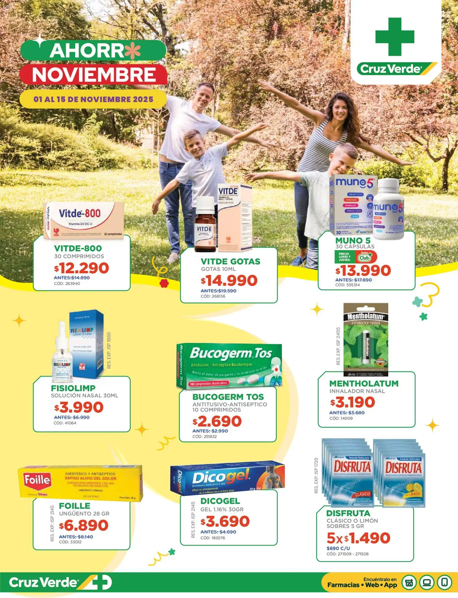 Flyer Ofertas Primera Quincena Cruz Verde │ válido desde el 01.11.2025 | Página: 1