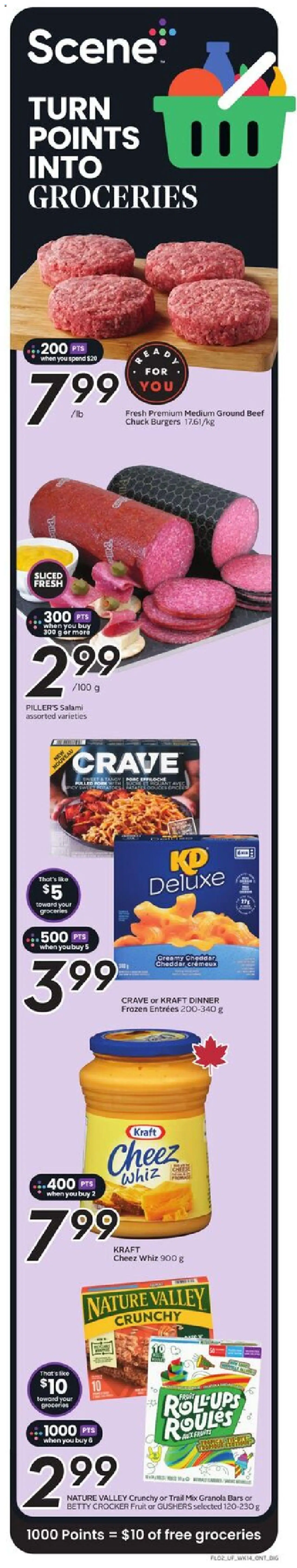 Sobeys flyer valid from 31.07.2025 | Page: 3 | Products: Beef, Salami