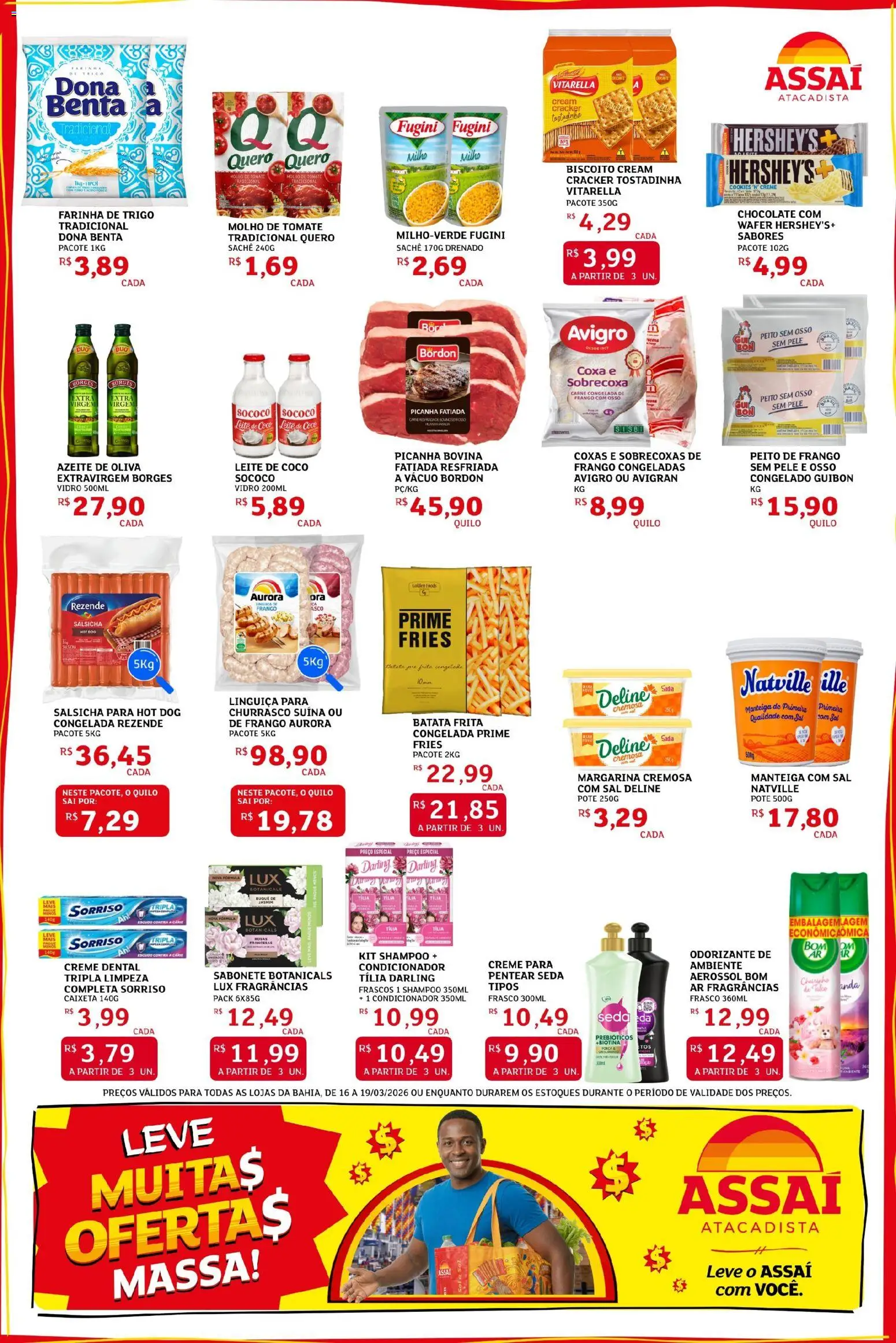 Assaí Atacadista Folheto - válido de 16.03.2026 | Página: 2 | Produtos: Chocolate, Sal, Batata frita, Margarina
