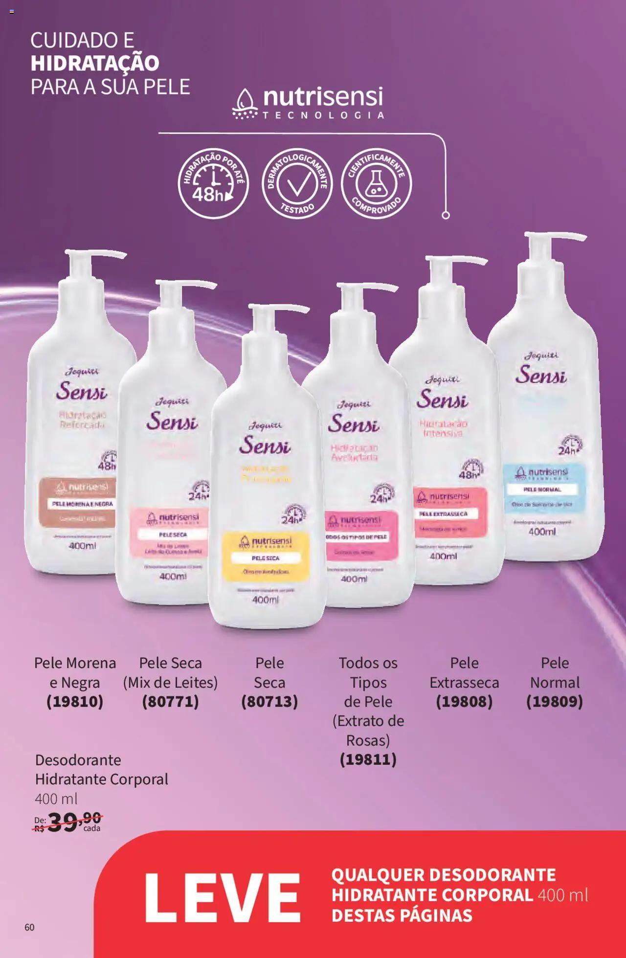 Jequiti Folheto - válido de 02.06.2025 | Página: 60 | Produtos: Hidratante corporal, Desodorante