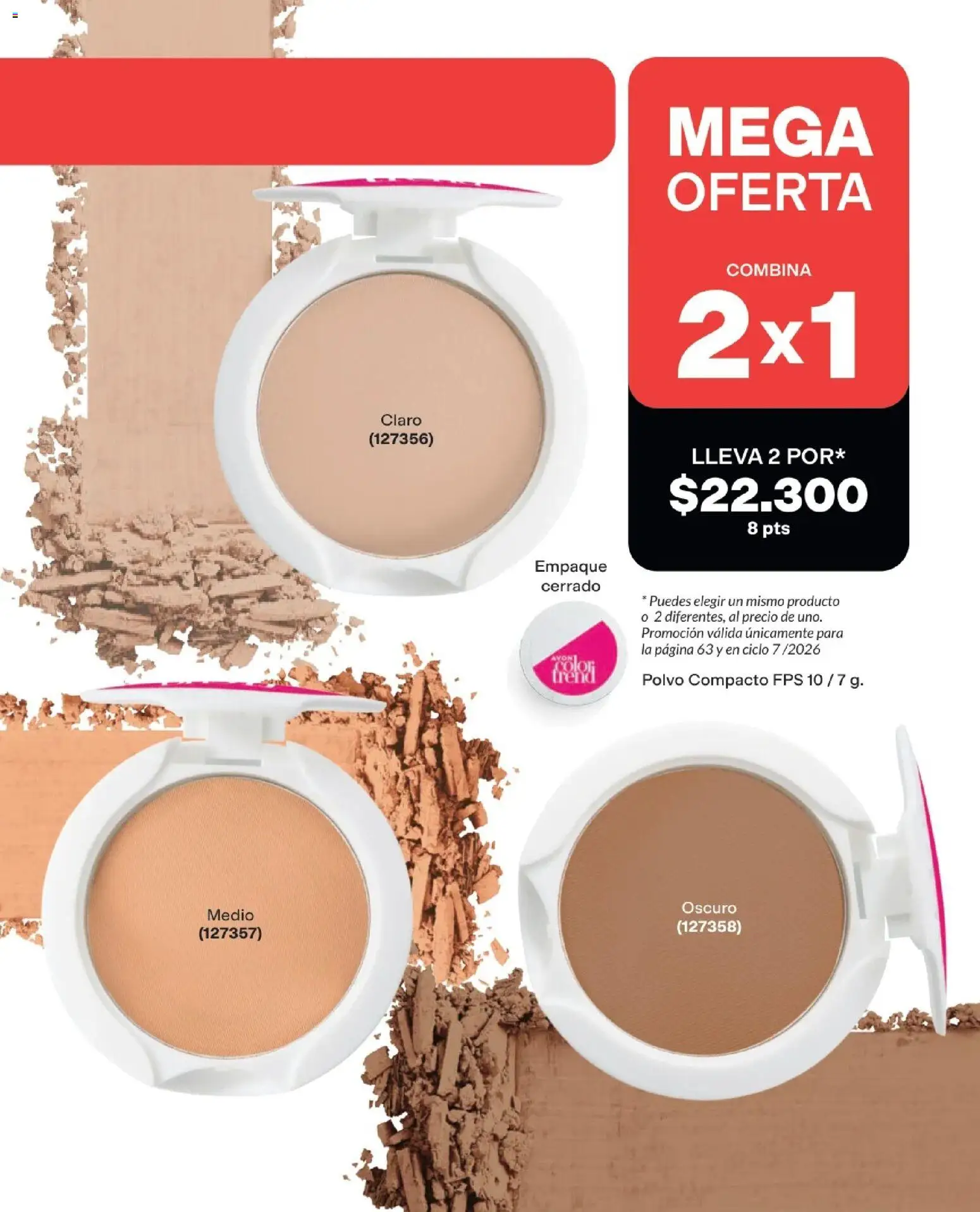 Avon revista - valida desde el 25.03.2026 | Página: 217 | Productos: Polvo compacto, Polvo
