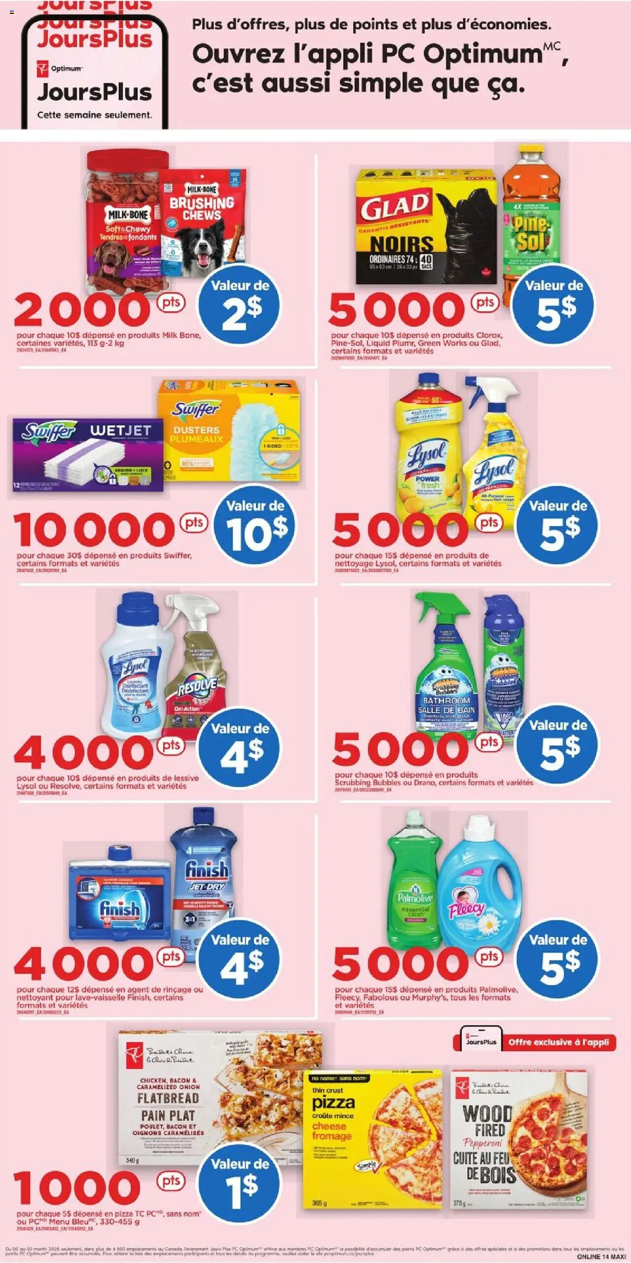 Maxi flyer valid from 18.09.2025 | Page: 17 | Products: PC, Milk, Cheese, Pizza