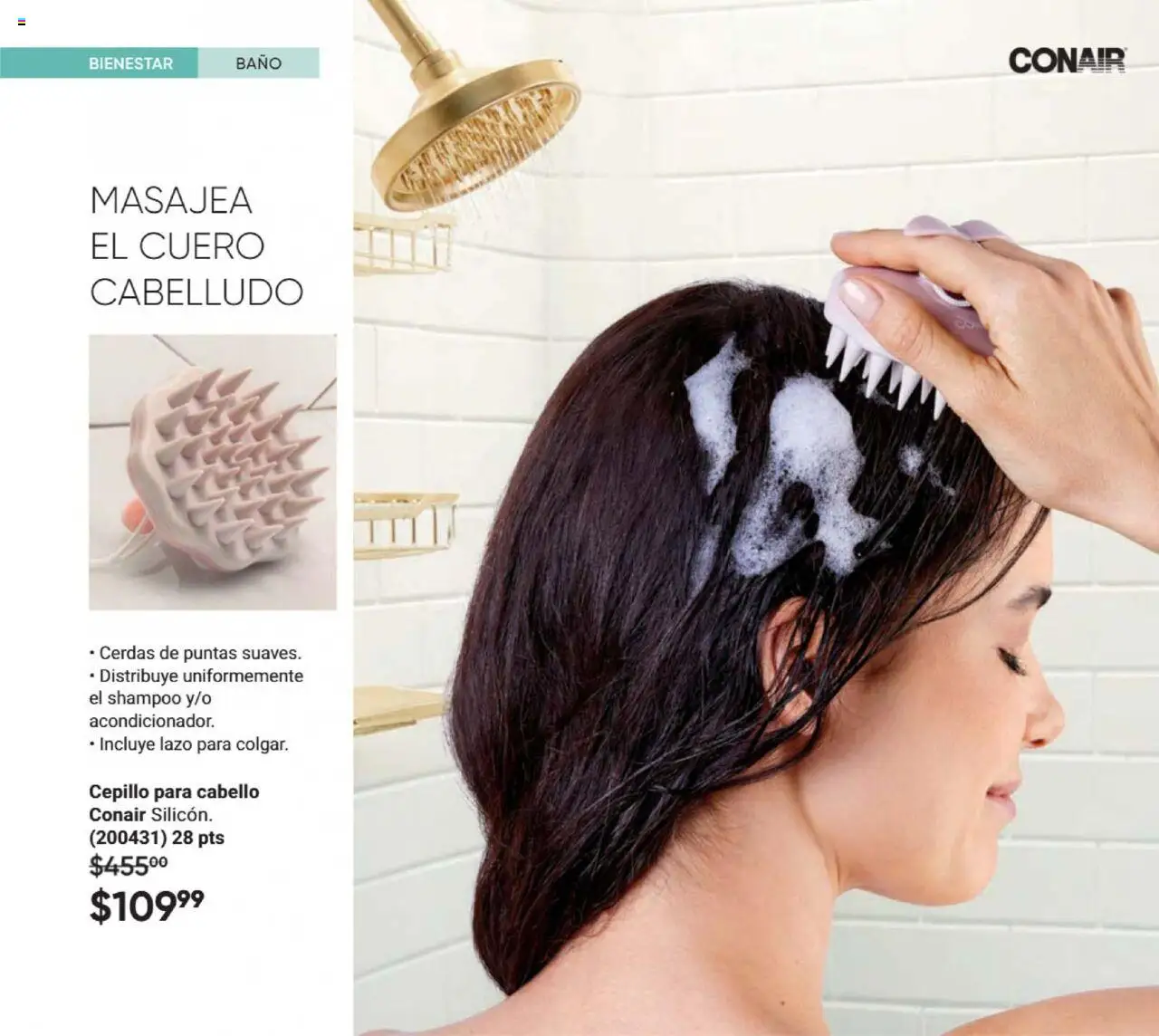 Nuevas ofertas de AVON válidas en toda la República Mexicana desde el 09.10.2025. ¡Encuentra las mejores ofertas en AVON - Casa & Estilo 16 2025! | Página: 106 | Productos: Cepillo, Baño