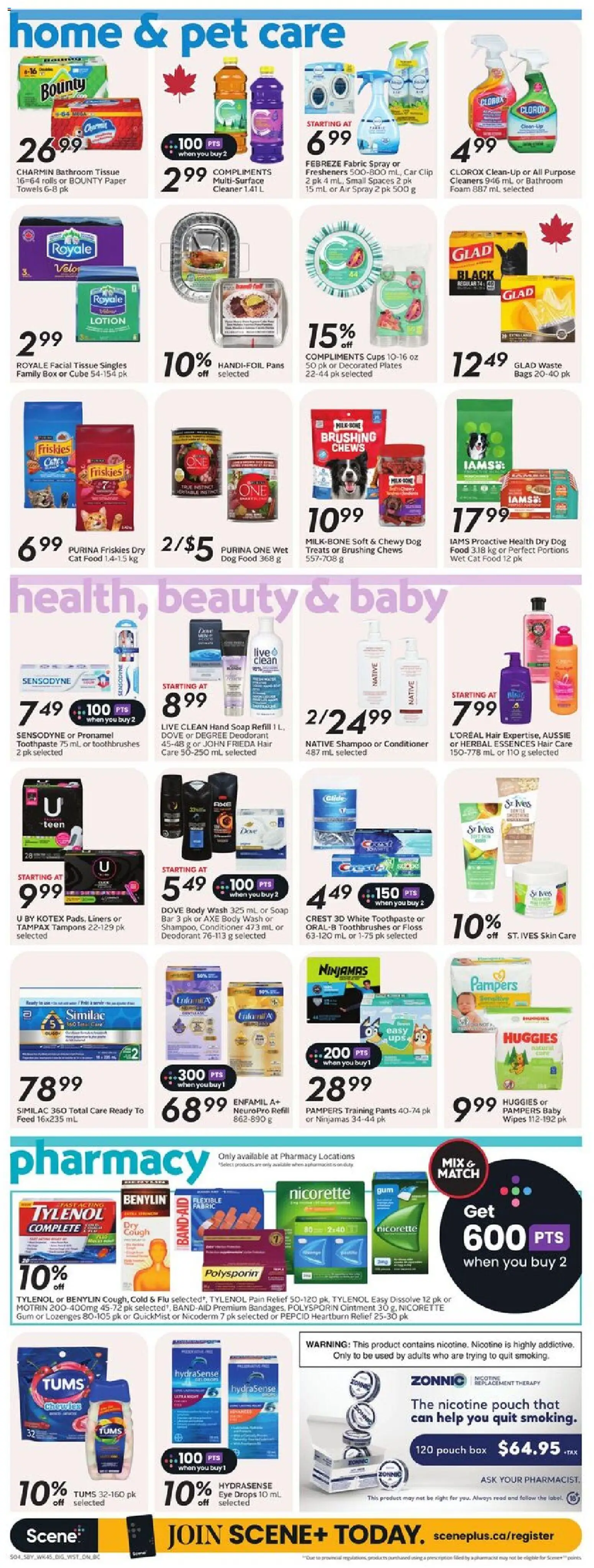 Safeway flyer valid from 05.03.2026 | Page: 12 | Products: Body wash, Toothpaste, Box, Pants