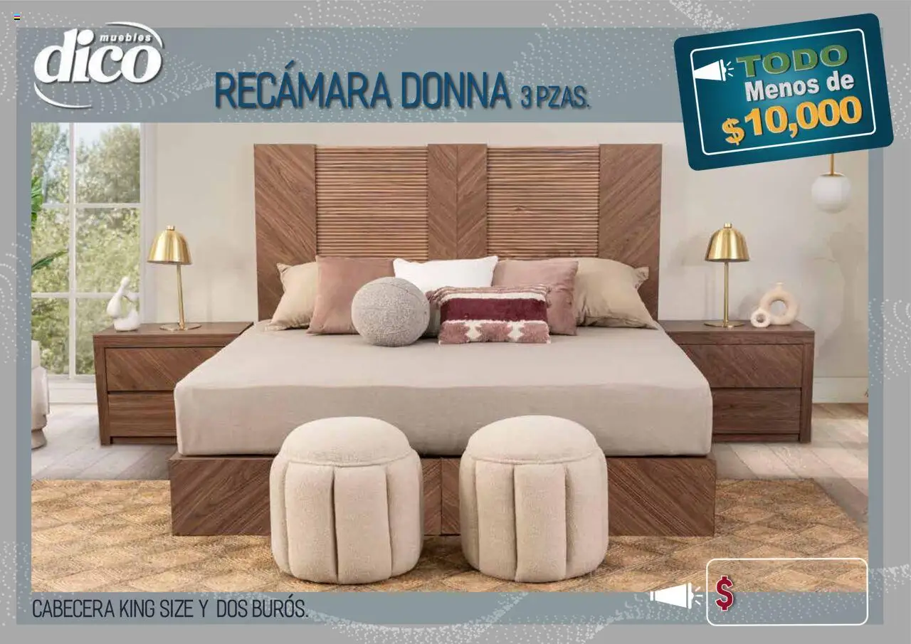 Nuevas ofertas de Muebles Dico válidas en toda la República Mexicana desde el 15.10.2025. ¡Encuentra las mejores ofertas en Muebles Dico - Catálogo TODO menos de 10000! | Página: 22 | Productos: Cabecera
