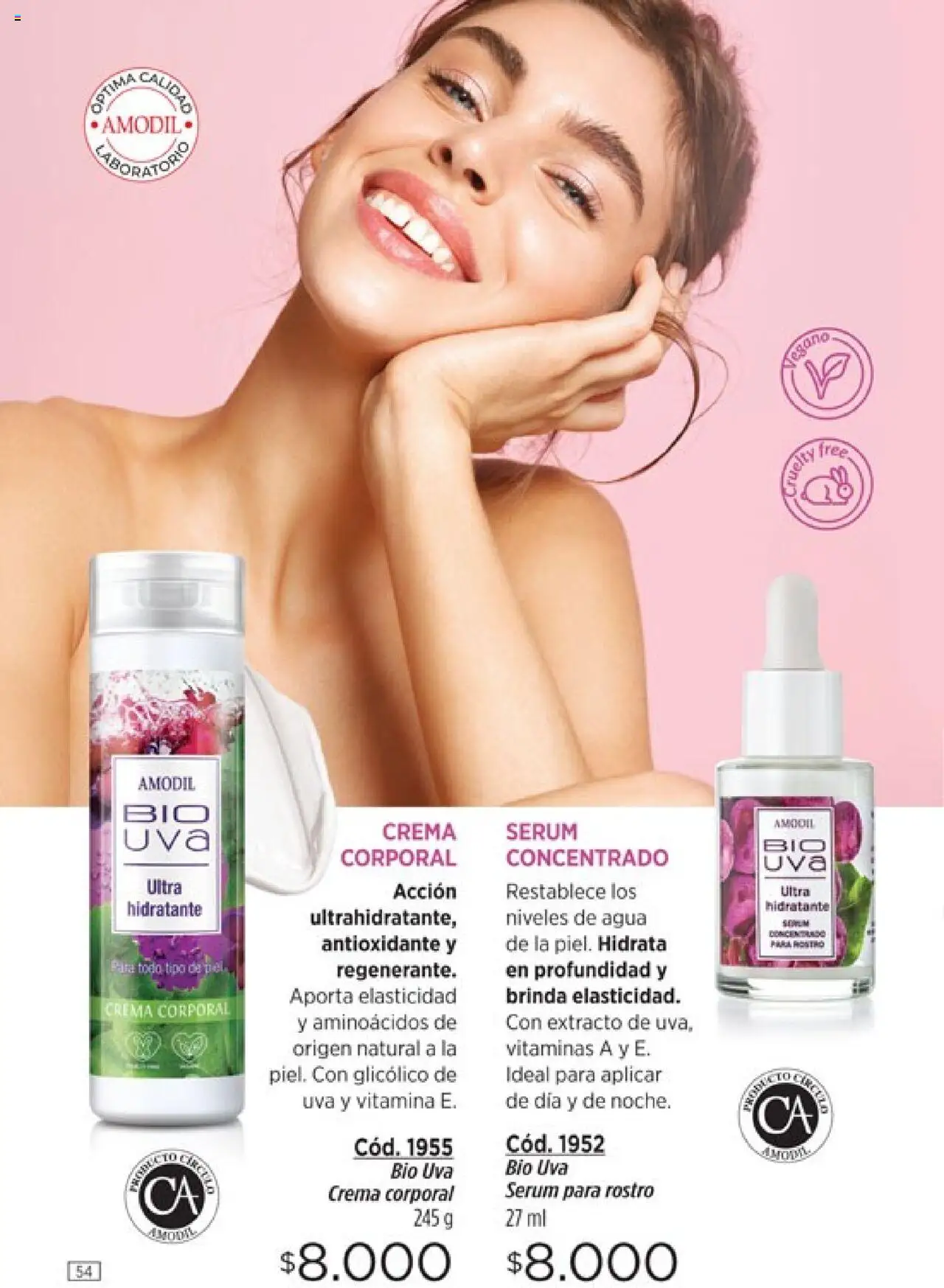 Catálogo Amodil Campaña 11 │ válido desde el 13.06.2025 | Página: 54 | Productos: Vitaminas, Serum, Uva, Crema