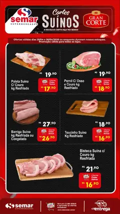 Semar Supermercado ofertas Suínos  - Pré-Visualização do folheto da loja Semar Supermercado, válido de 25.04.2026