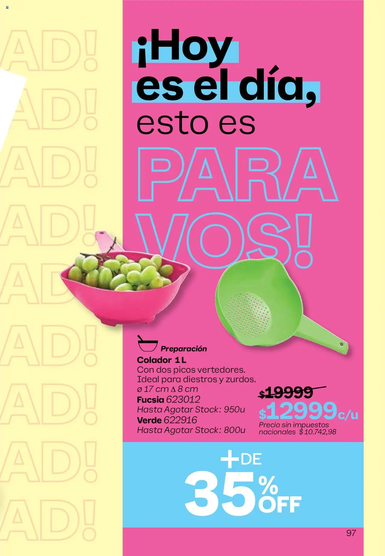 Tupperware - Campaña 17/2025 │ válido desde el 13.10.2025 | Página: 98 | Productos: Colador