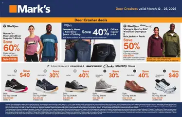 Preview of Mark's weekly flyer / circulaire from shop Mark's valid from 12.03.2026 | Page: 3 | Products: Jeans, Shoes, Pants