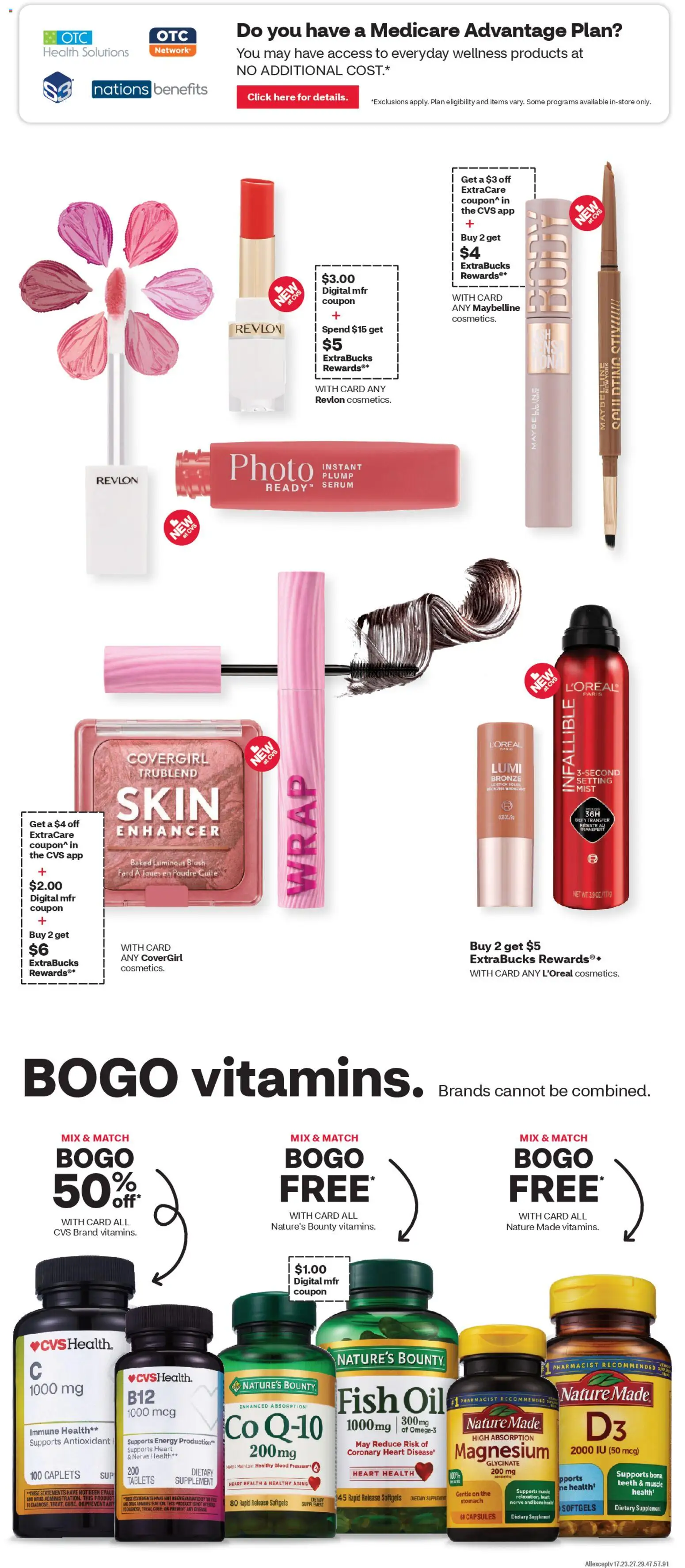 CVS Pharmacy Weekly Ad - FL - valid from 05.04.2026 | Page: 4 | Products: Magnesium, Blush, Oil, Fish