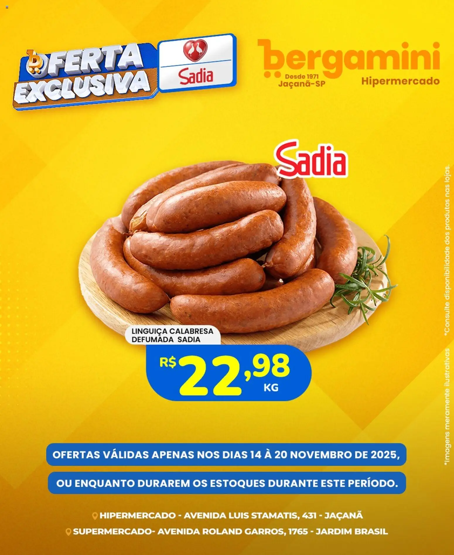 Supermercado Bergamini Folheto - válido de 14.11.2025 | Página: 2 | Produtos: Linguiça
