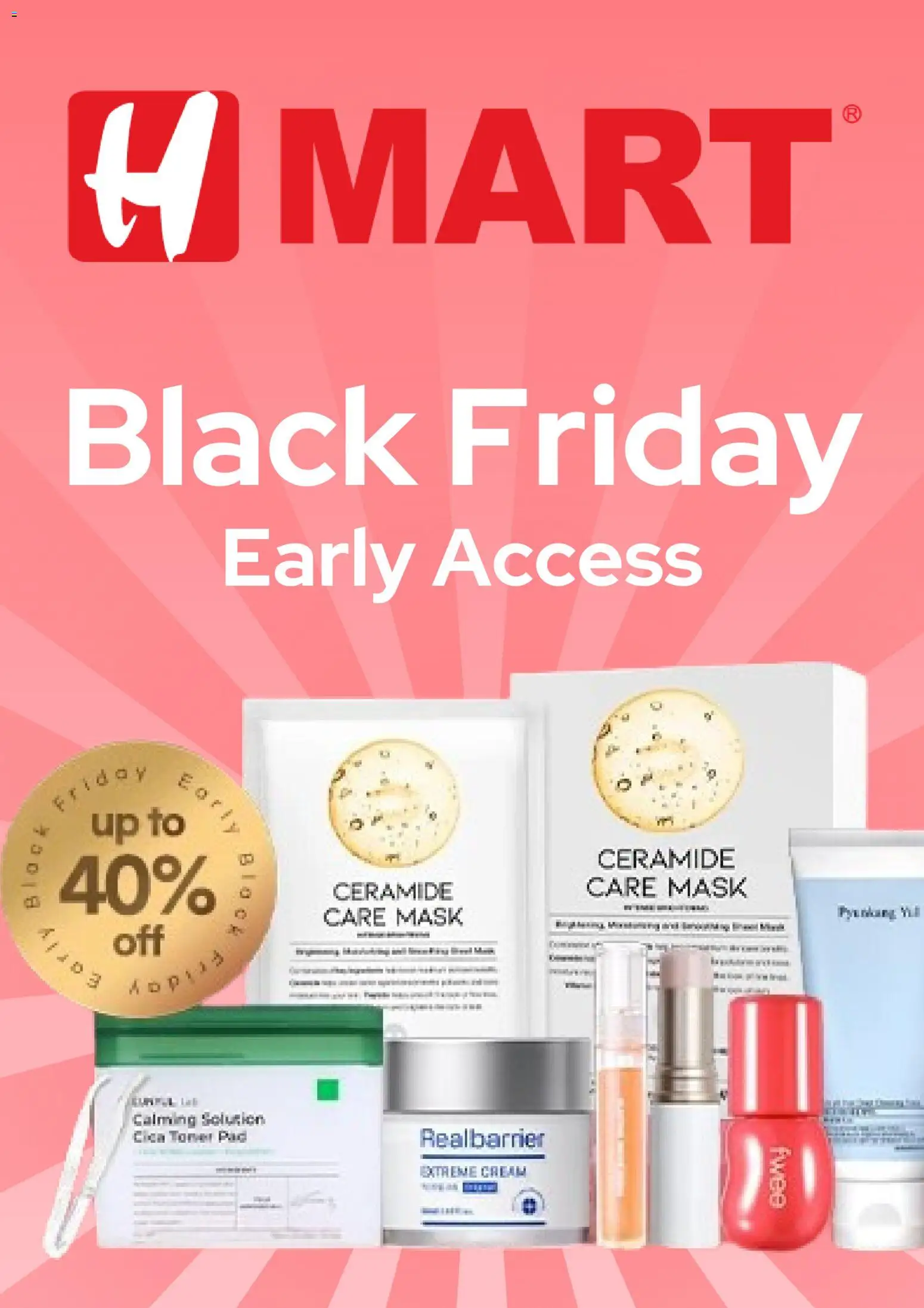 Hmart Black Friday - valid from 22.11.2025 | Page: 1 | Products: Mask, Cream, Toner