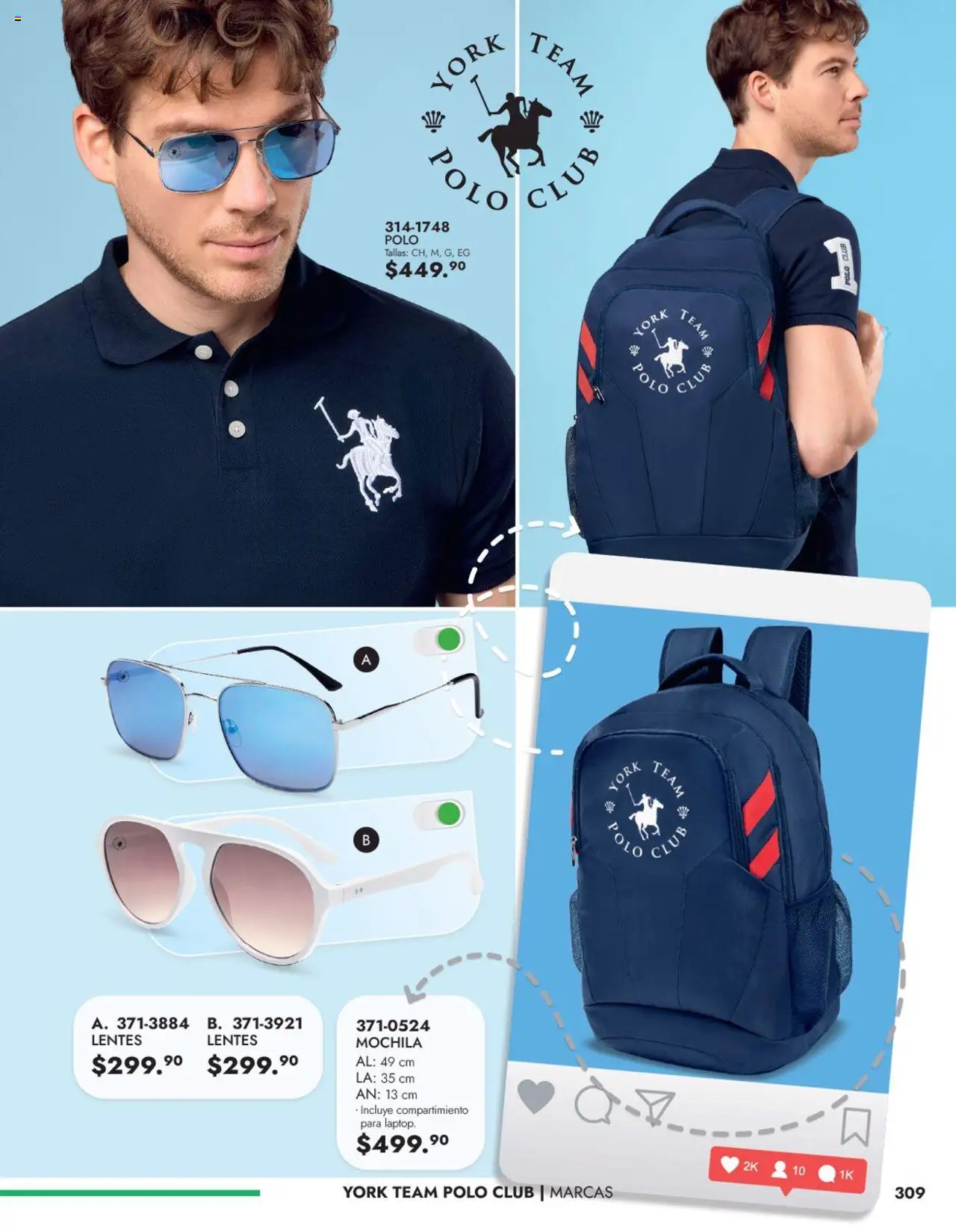 Nuevas ofertas de Andrea válidas en toda la República Mexicana desde el 25.05.2025. ¡Encuentra las mejores ofertas en Andrea catálogo Accesorios Caballero! | Página: 13 | Productos: Lentes, Mochila