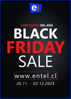 Black Friday Entel válido desde el 26.11.2025