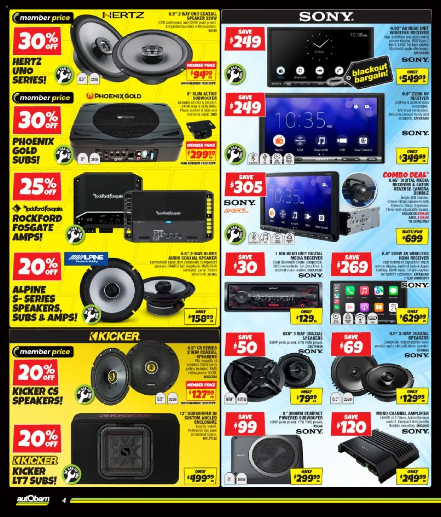 Autobarn catalogue - valid from 12.11.2025 | Page: 4 | Products: Digital, Phone, Speaker, Screen
