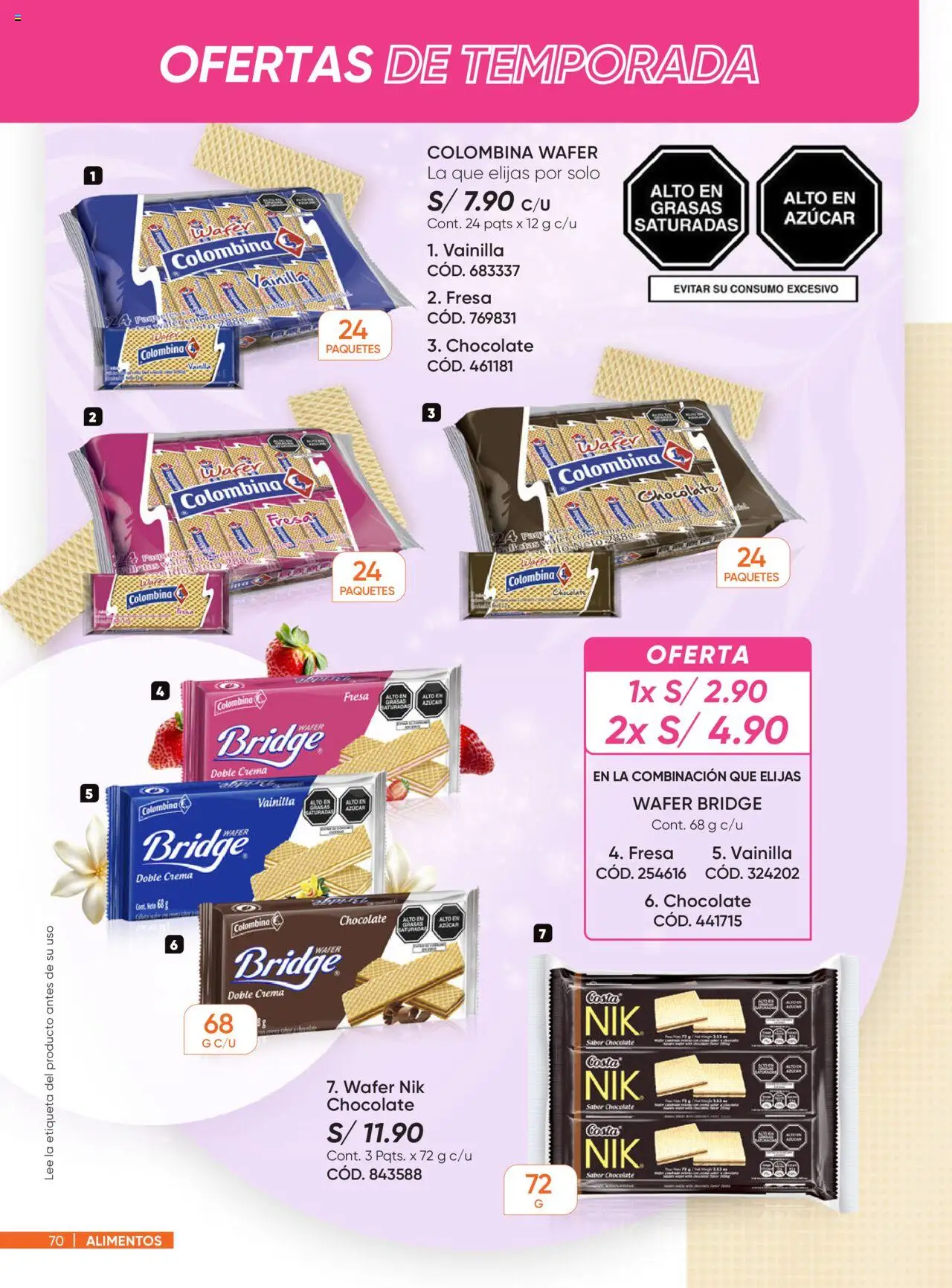 Catálogo Azzorti válido desde 18.08.2025 | Página: 70 | Productos: Chocolate, Crema, Galletas