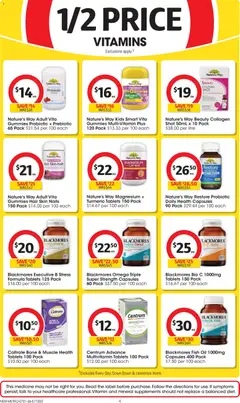 Preview of Coles  Catalogue  - valid from 07.01.2026 | Page: 4 | Products: Oil, Sugar, Fish oil, Vitamin
