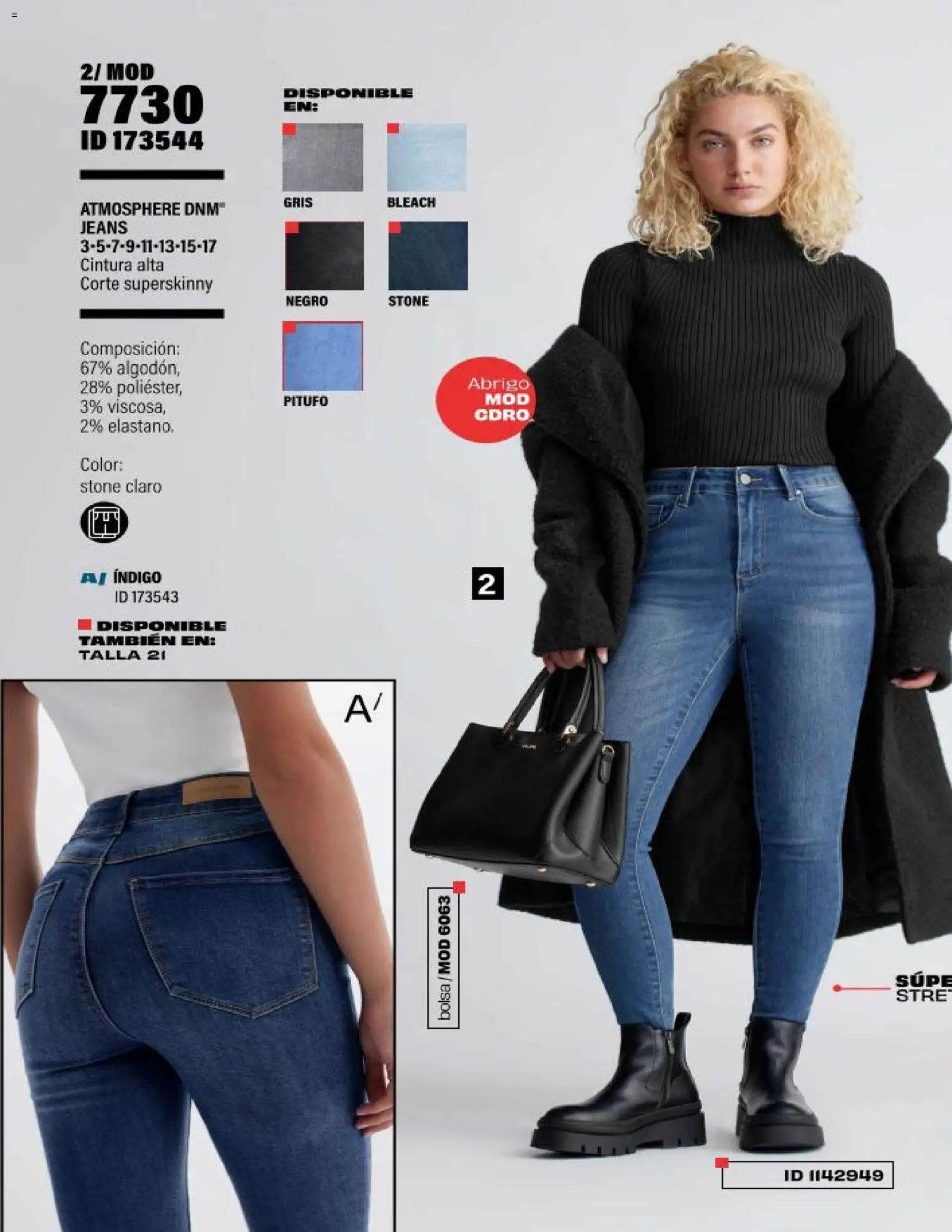 Nuevas ofertas de Price Shoes válidas en toda la República Mexicana desde el 15.11.2025. ¡Encuentra las mejores ofertas en Price Shoes catálogo Jeans Básicos! | Página: 11 | Productos: Abrigo