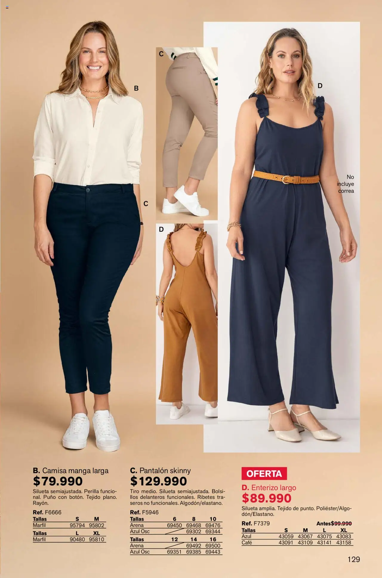 Leonisa revista - valida desde el 01.10.2025 | Página: 129 | Productos: Camisa, Café, Enterizo