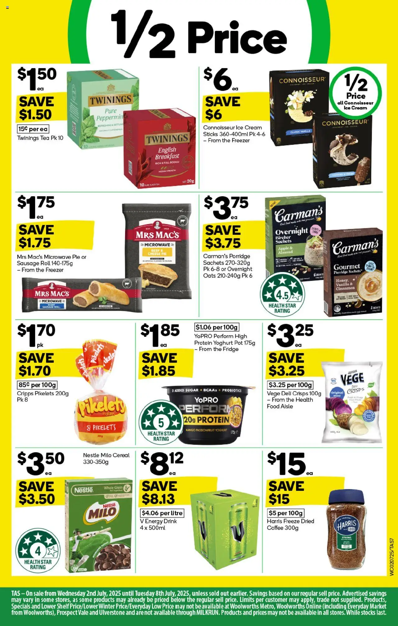 Woolworths catalogue - valid from 02.07.2025 | Page: 7 | Products: Beef, Oats, Cream, Fridge