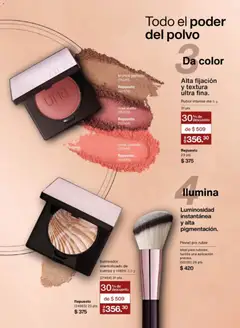Vista previa de Natura campaña 3 2026, nuevo folleto de la tienda, válido en México a partir del 30.01.2026 | Página: 72 | Productos: Pincel, Iluminador, Polvo, Rubor