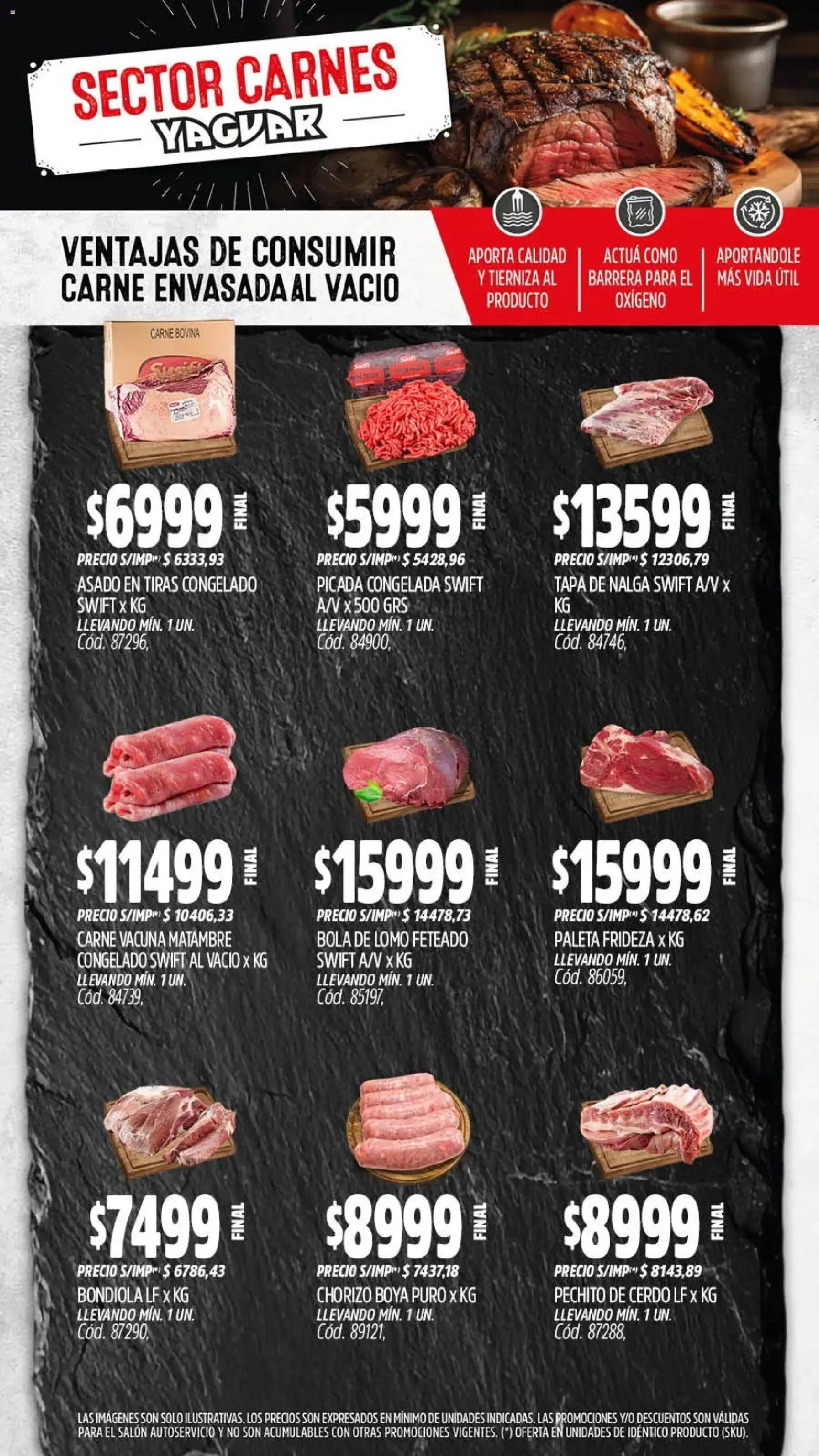 Yaguar - Oferta Semanal Jujuy │ válido desde el 06.04.2026 | Página: 5 | Productos: Paleta, Chorizo, Cerdo